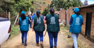 Foto de la jornada de acompañamiento en Granizal