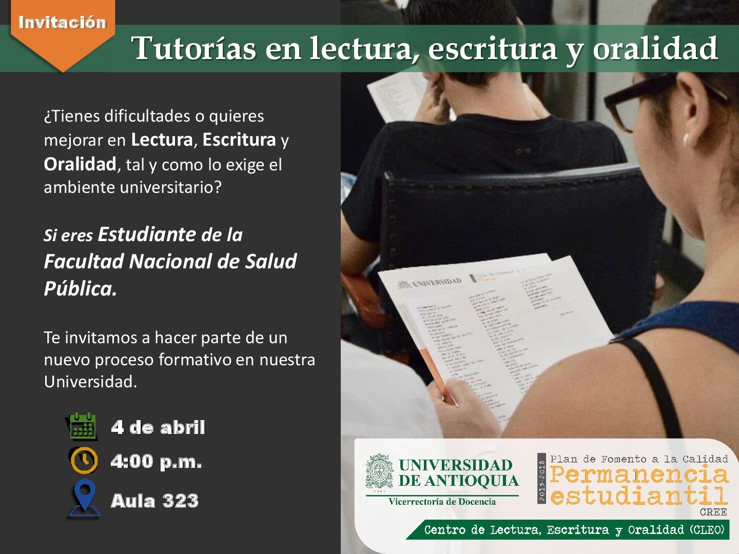 detalles de invitación a talleres.