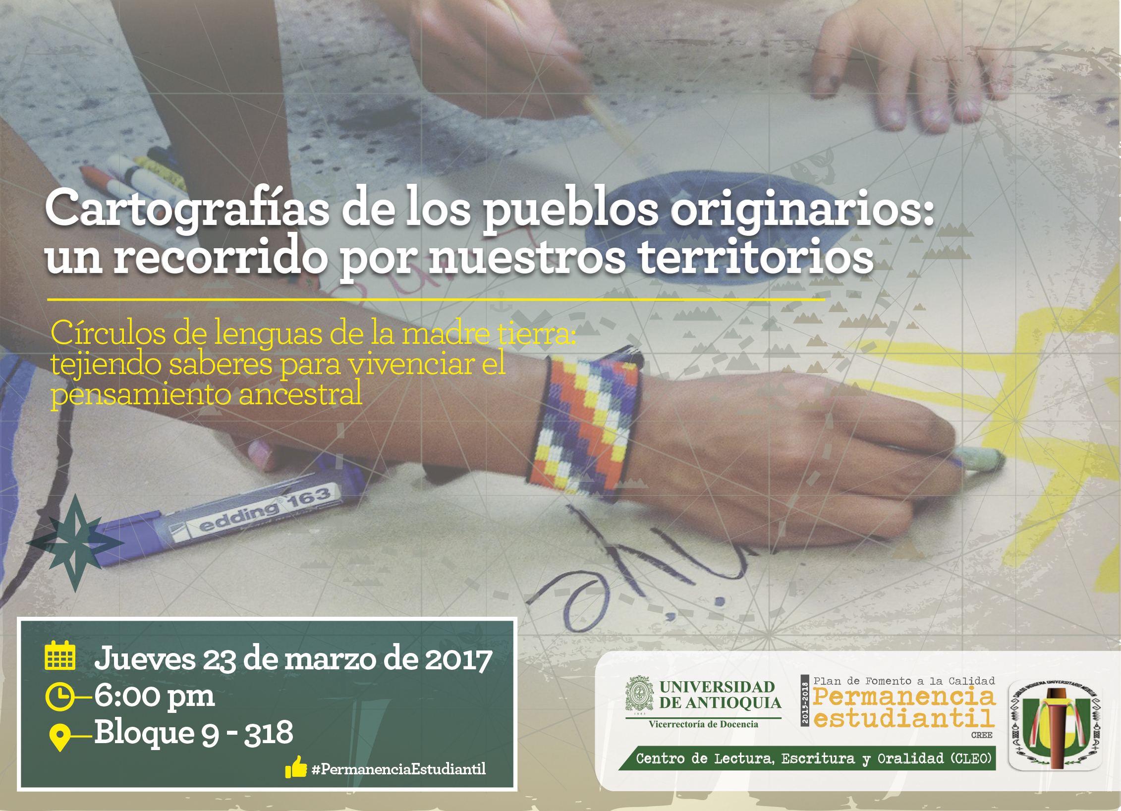 detalle de mano con manilla indígena. detalle de mano con manilla indígena.