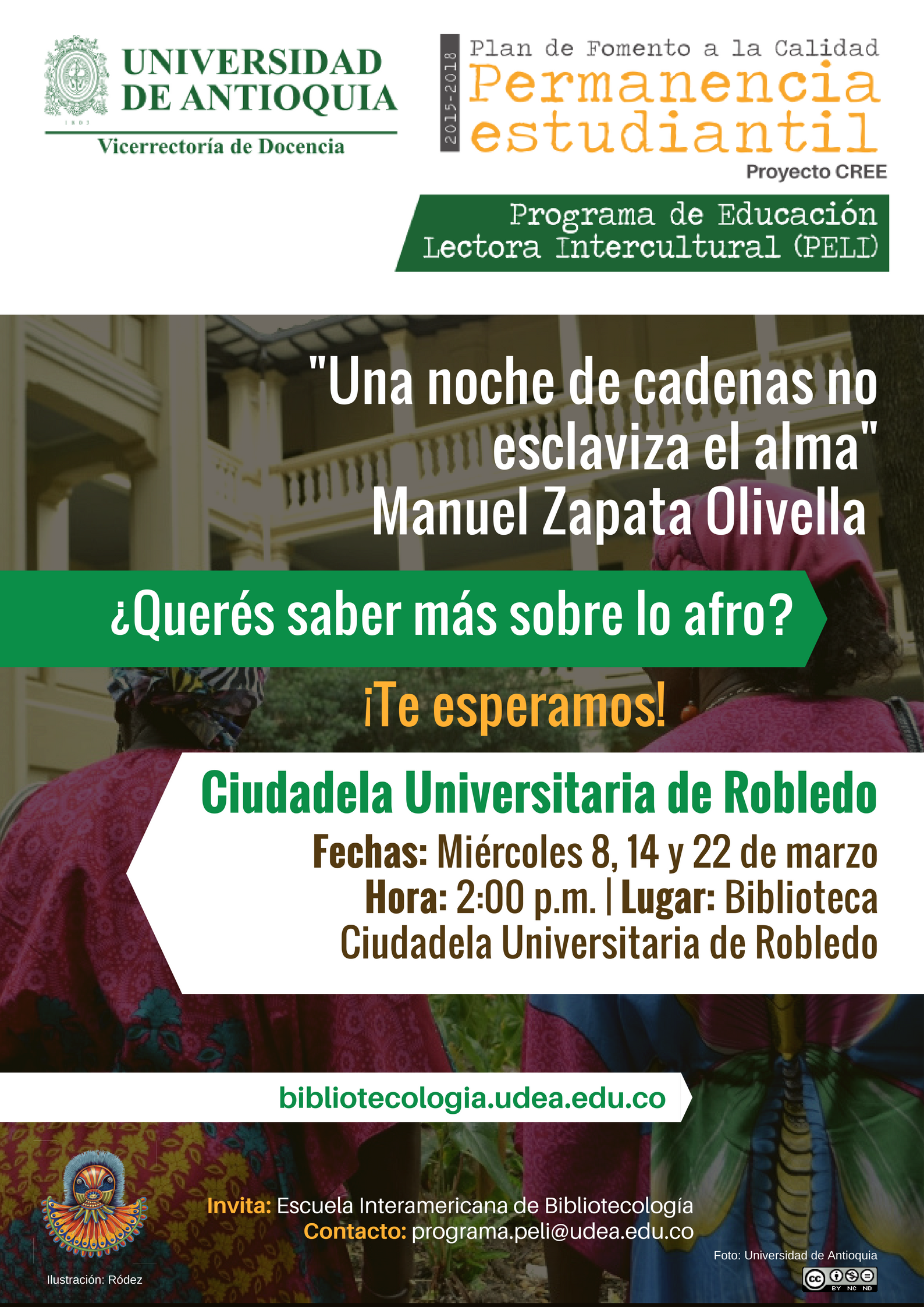 invitación a encuentros en Facultad de Salud Pública.