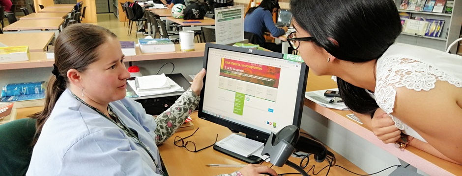 Fotografía de la biblioteca del campus El Carmen de Viboral