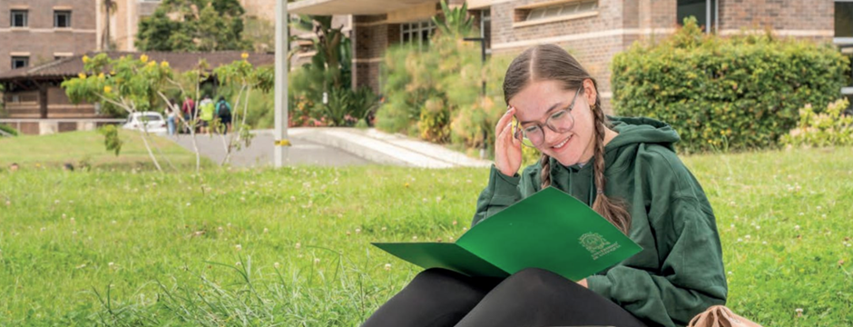 Estudiante en el campus El Carmen de Viboral