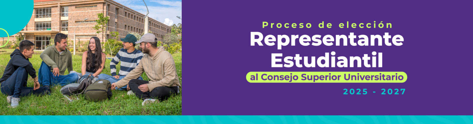 Banner estudiantes en regiones para el proceso de elección del representante estudiantil ante el CSU