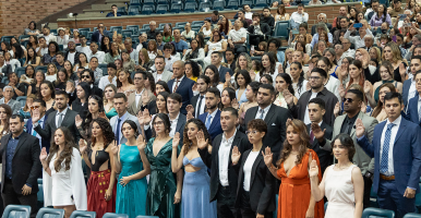 Foto de los estudiantes de Derecho de Andes