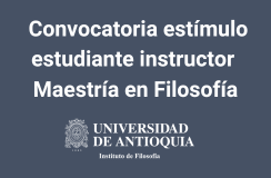 Convocatoria estudiante instructor