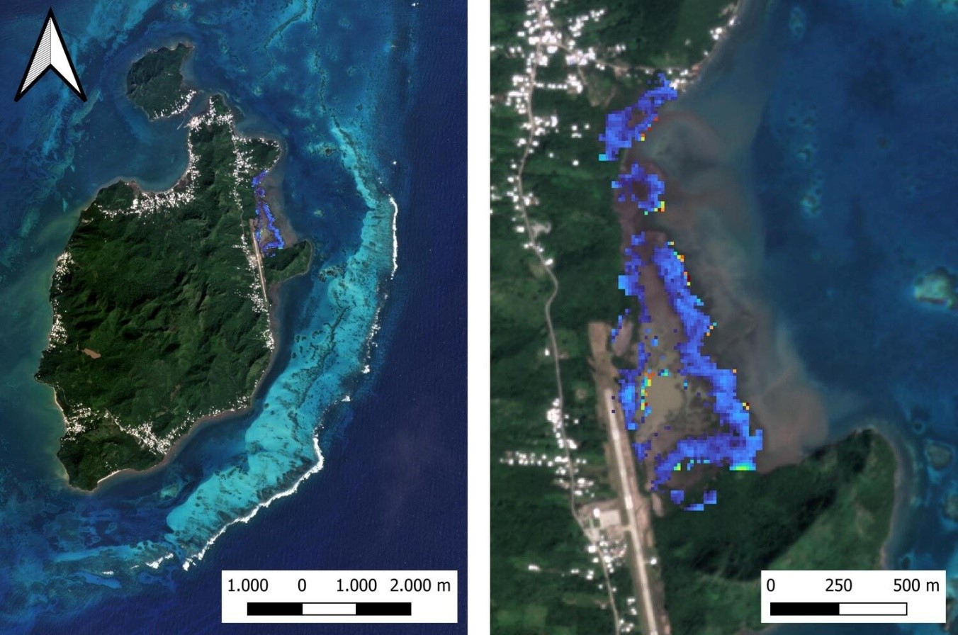 A satellite image of a tropical island

AI-generated content may be incorrect., Imagen