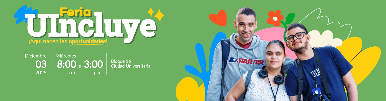 Participa en la Feria UIncluye ¡Aquí nacen las oportunidades!