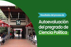 Botón del video con las cápsualas de la autoevaluación del pregrado de Ciencia Política