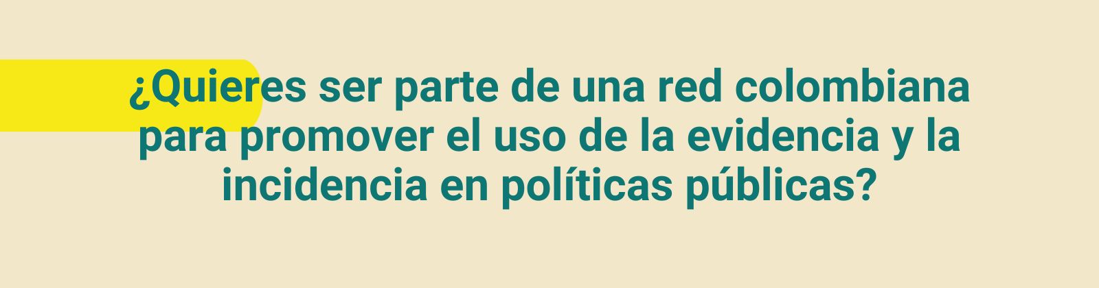 texto seminario Evidencia científica e incidencia en políticas públicas