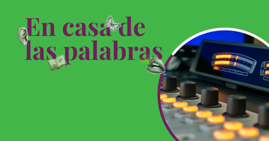 Imagen con consola y texto de "En caca de las palabras"