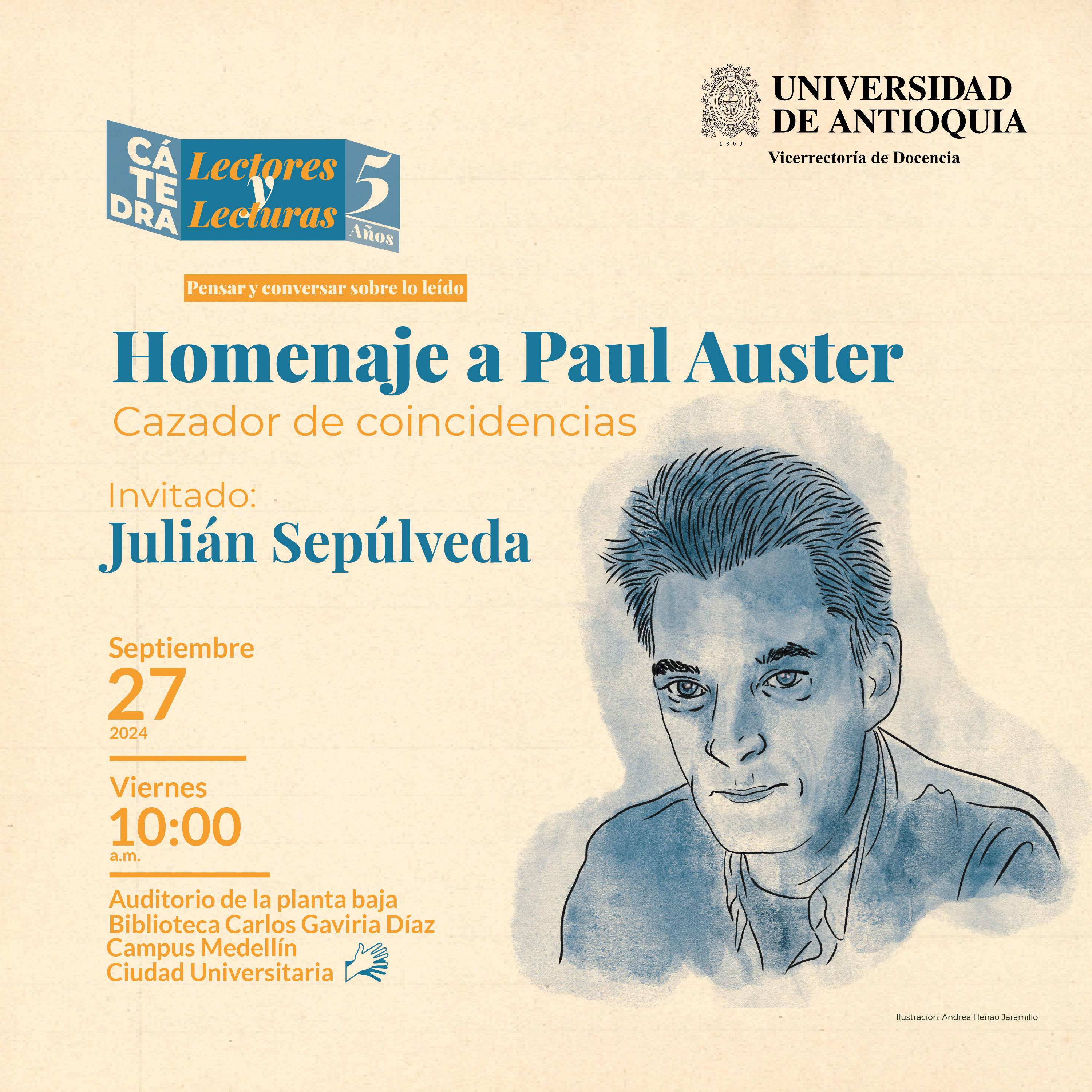 Cátedra Lectores y lecturas: Paul Auster