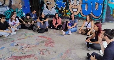 Foto de la salida de campo de los estudiantes de Ciencia Política