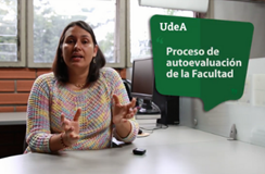 Captura de pantalla del video del proceso de autoevaluación de la Facultad de Derecho y Ciencias Políticas