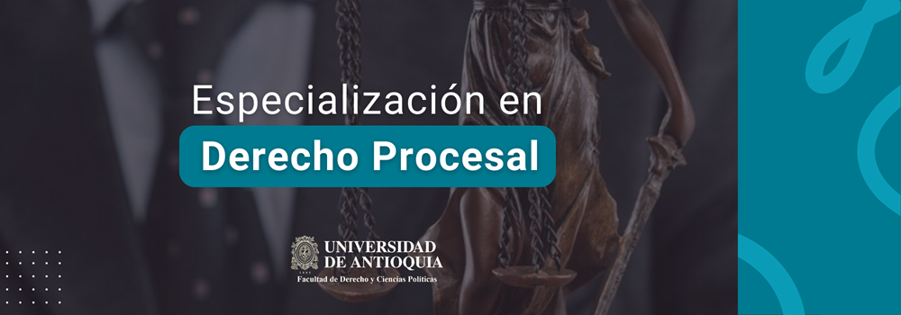 Banner de la especialización en Derecho Procesal