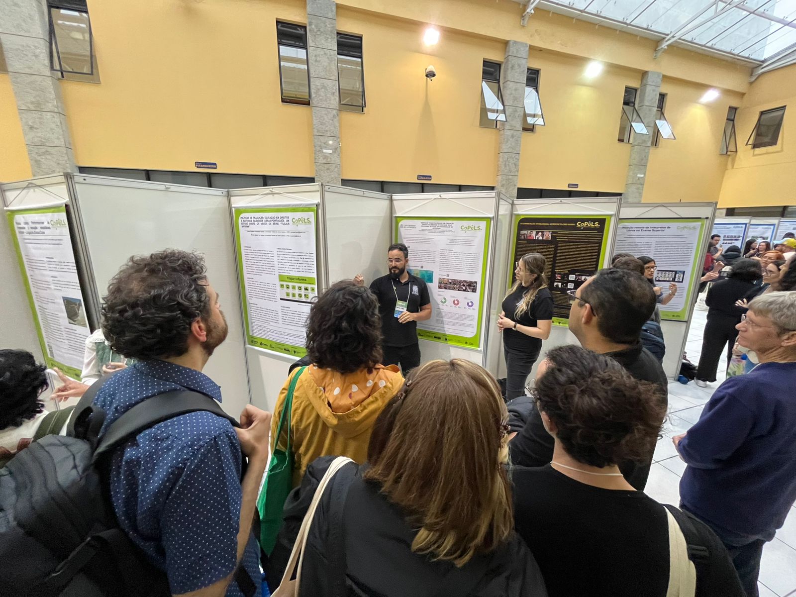 Santiago Parra exponiendo en COPELS