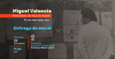 Miguel Valencia. Periodista de tiza en mano. «El día más bello, hoy»