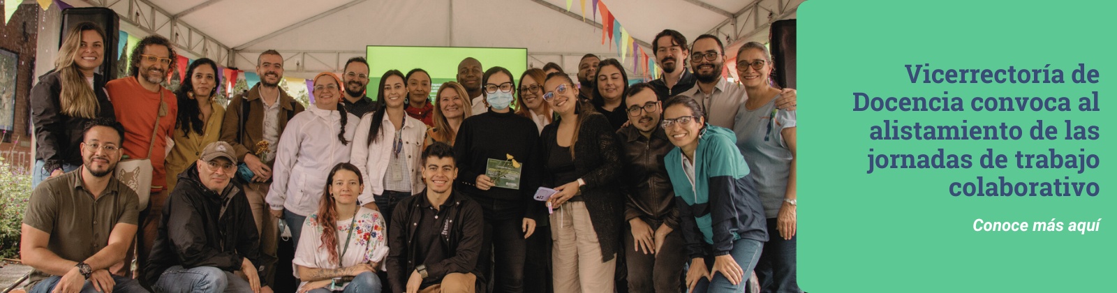 Vicerrectoría de Docencia convoca al alistamiento de las jornadas de trabajo colaborativo