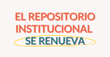 Imagen con el texto: el repositorio institucional se renueva