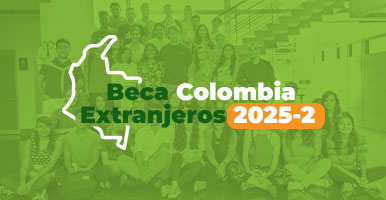 mapa de colombia con una fotografia de jun grupo de personas