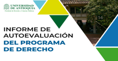 Botón delinforme de autoevaluación del programa de Derecho