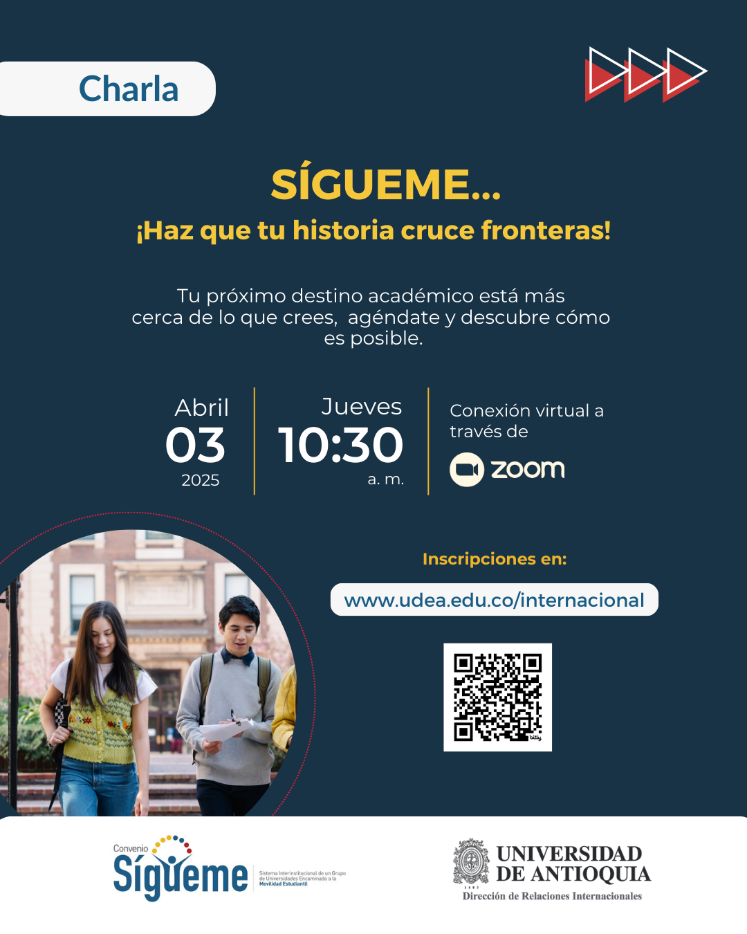 sigueme charla