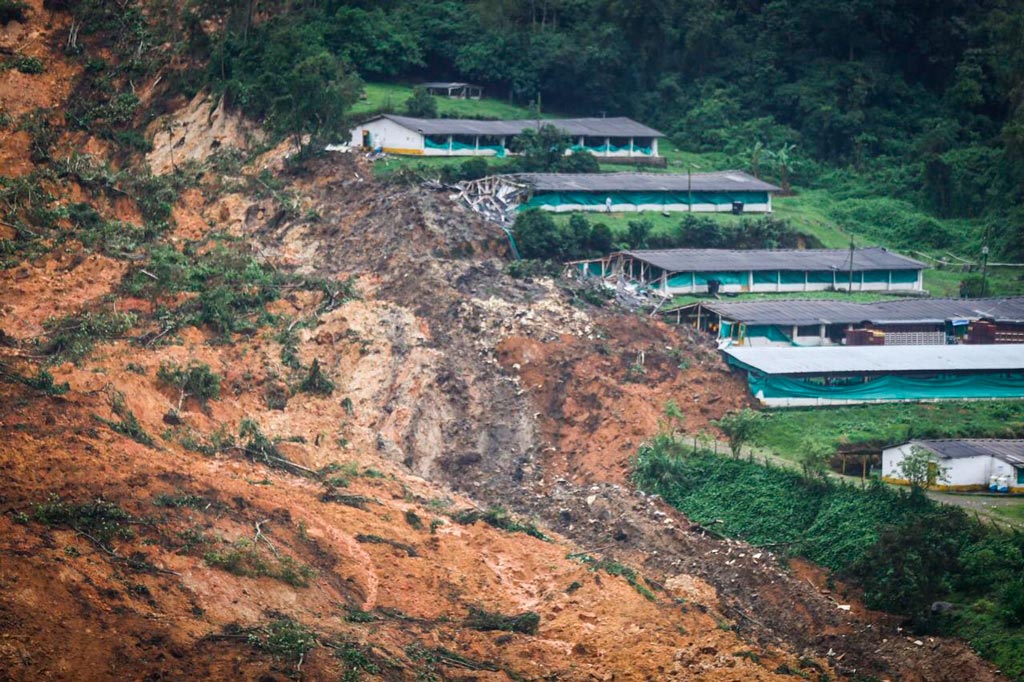 Derrumbe en San Antonio de Prado, corregimiento de Medellín