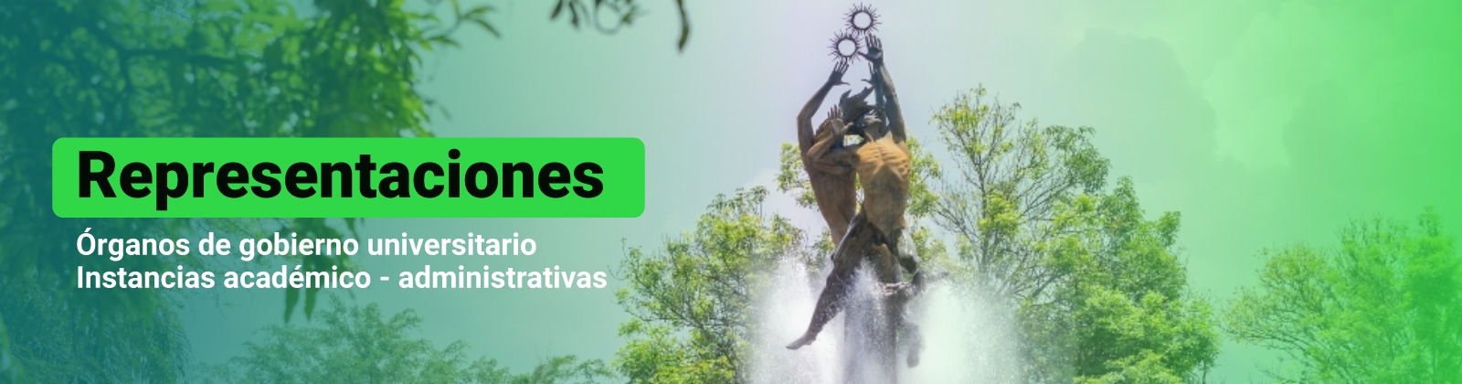 Banner de las representaciones institucionales