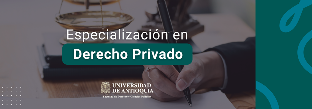 Banner de la especialización en Derecho Privado