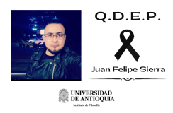 Condolencias Juan Felipe Sierra