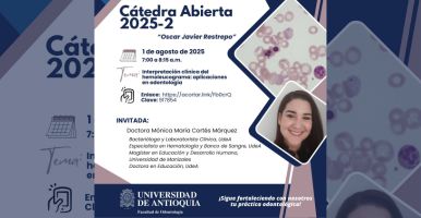 Cátedra abierta online 16 de mayo: "Innovaciones y desafíos en la adhesión a diversos sustratos" con el Dr. Cesar Villa