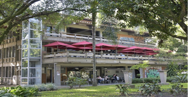 Foto de la parte trasera de la Facultad de Derecho y Ciencias Políticas Bloque 14