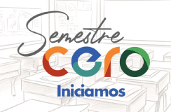 Imagen de color blanco con el título Semestre Cero en colo azul Imagen de color blanco con el título Semestre Cero en colo azul