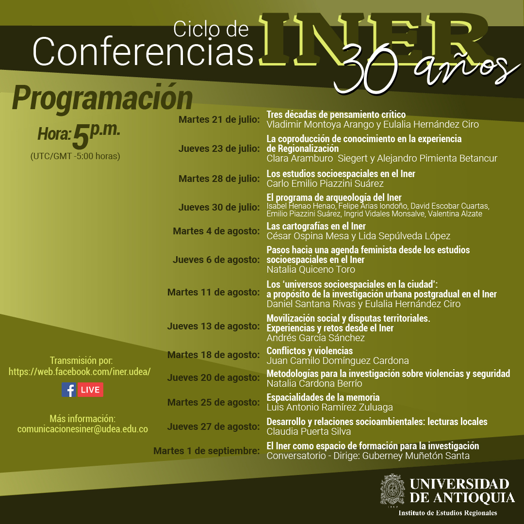 Programación Conferencias Iner 30 años