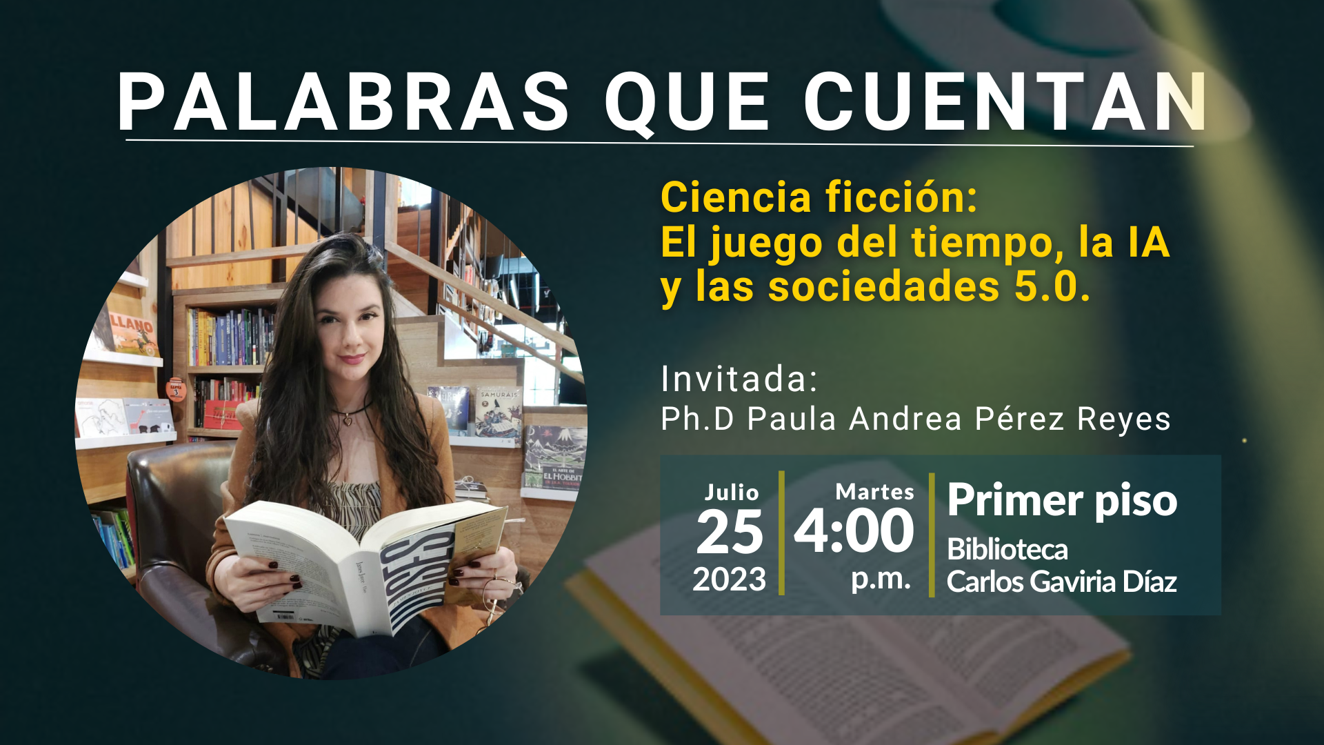 Palabras que cuentan, imagen de libros abiertos