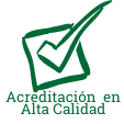 Logo de acreditación en alta calidad