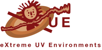 The logo of the XUE collaboration (short for "eXtreme UV environments") shows Xué, the god of the Sun in the Muisca culture. The Muisca are the indigenous people living in the centre of Ramírez-Tannus's home country of Colombia. The logo is based on rock art found close to Bogotá.