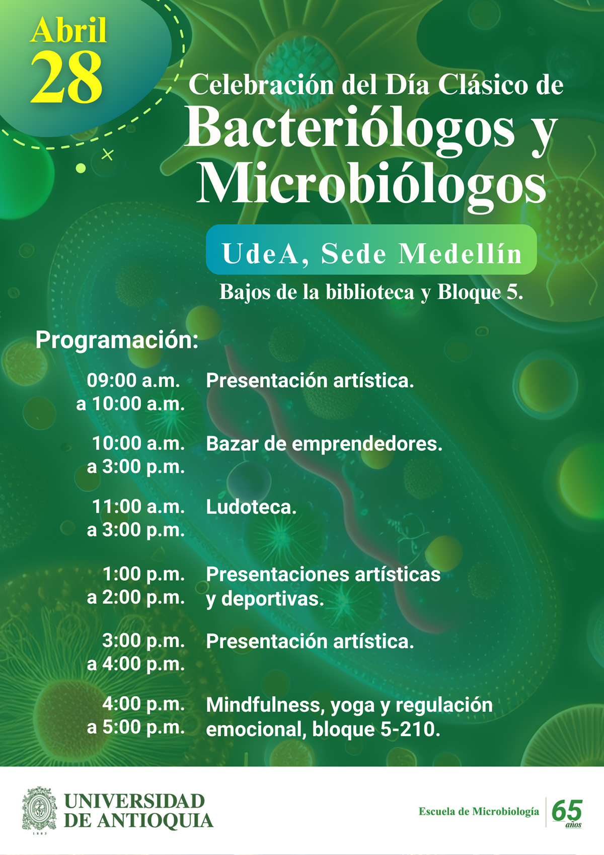 Celebraciones con motivo del Día Clásico de Bacteriólogos y Microbiólogos en 2023